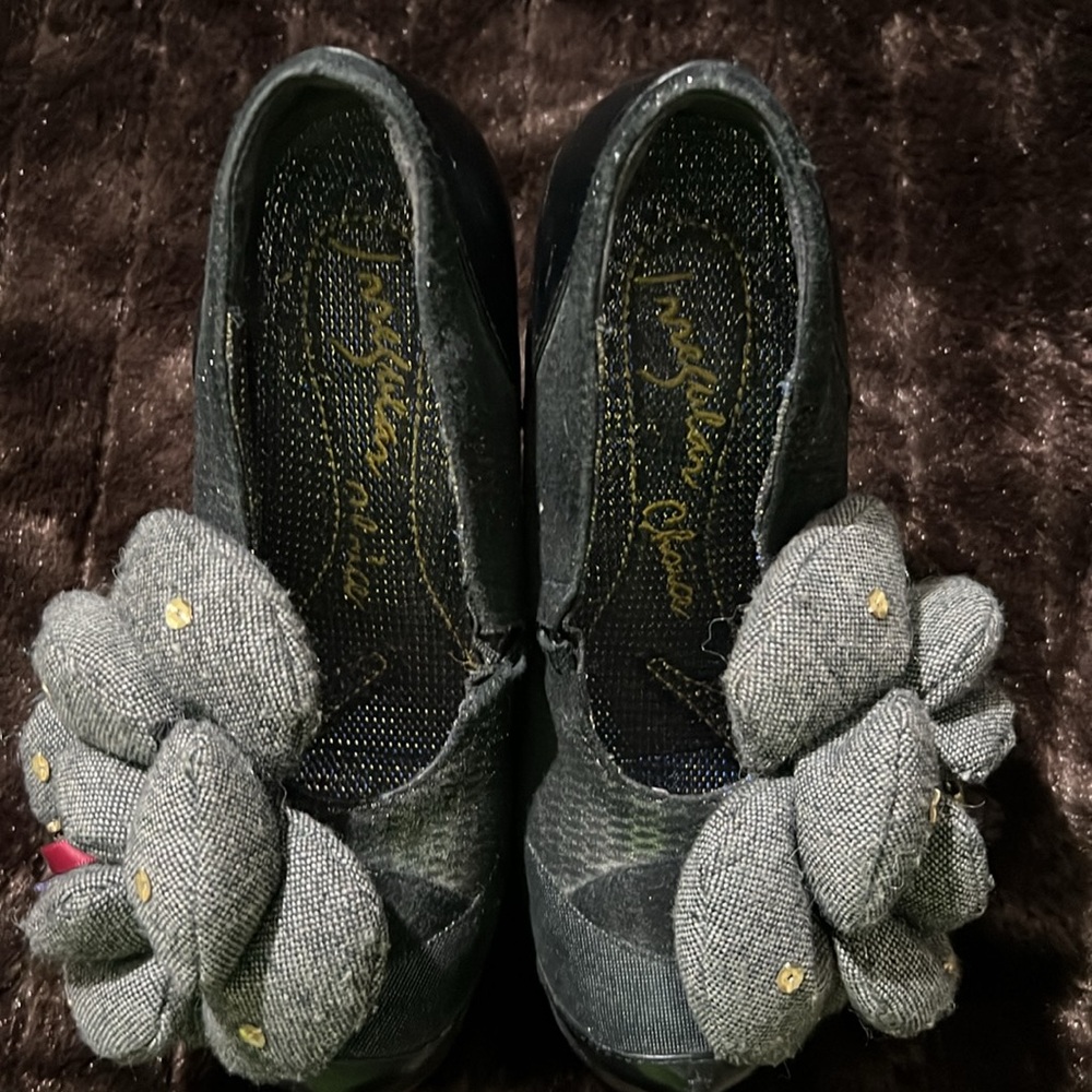 Irregular Choice Black Floral Heels - Picture 10 of 11